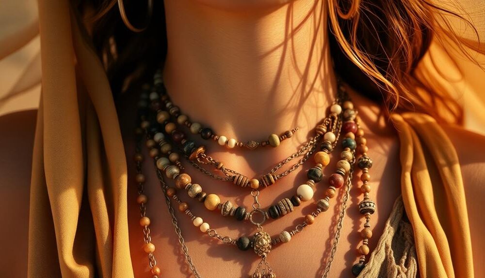 boho necklace layering guide