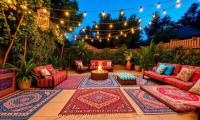 boho outdoor rugs selection