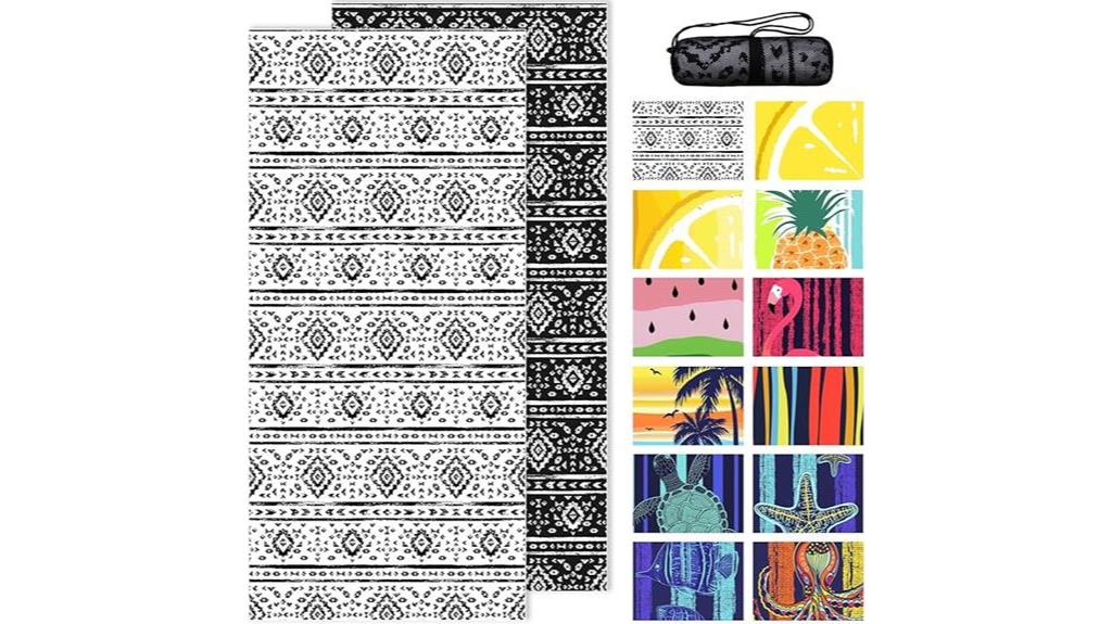boho pattern beach towel