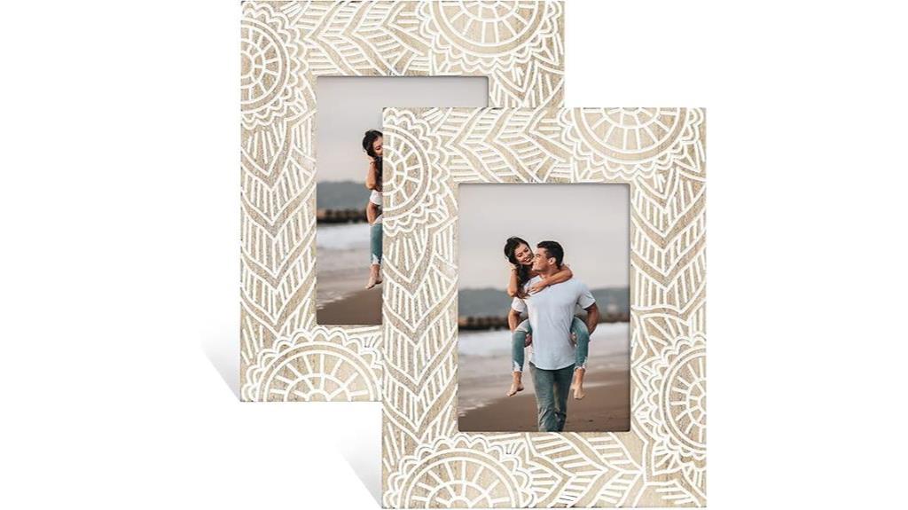 boho picture frames set