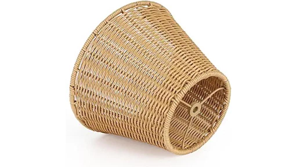 boho rattan lamp shade