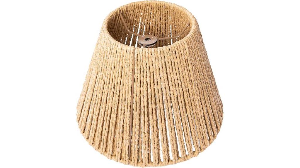 boho rattan lamp shade