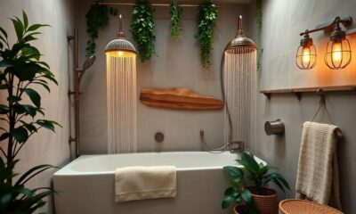 boho style shower heads collection