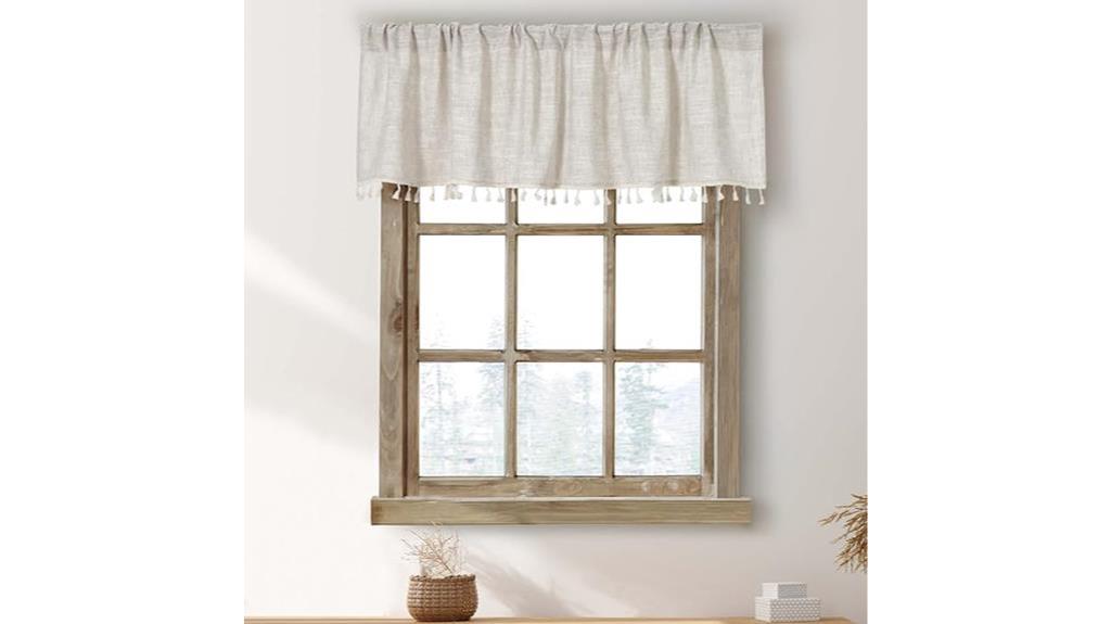 boho tassel kitchen valances