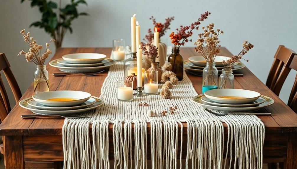 boho thanksgiving table decor