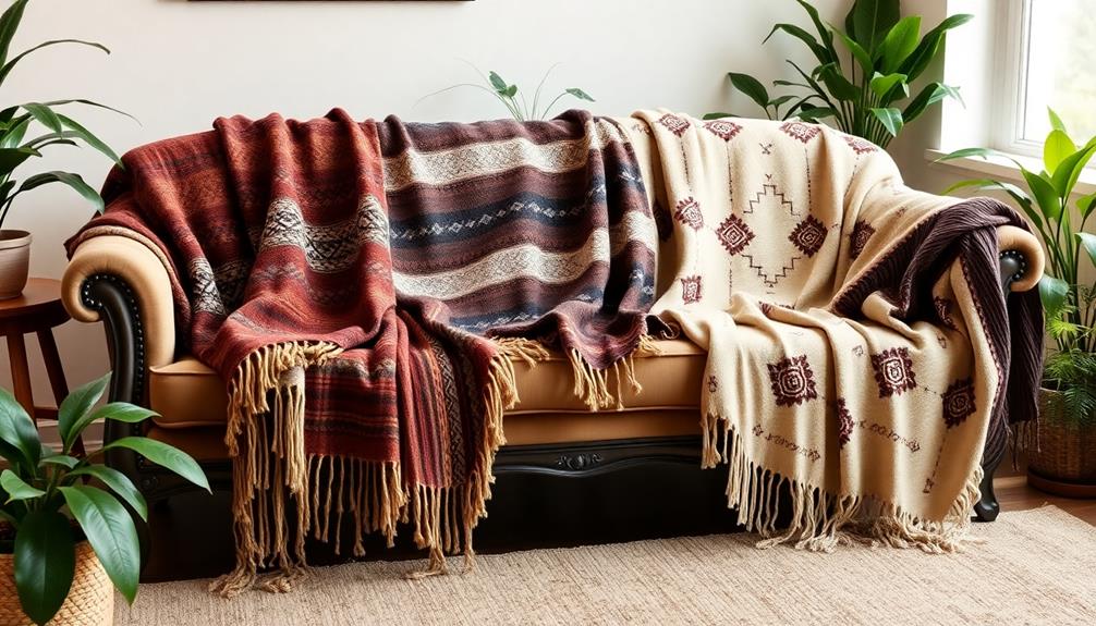 boho throw blankets collection