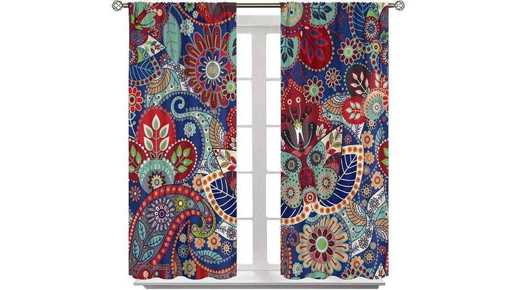 boho tribal print curtains