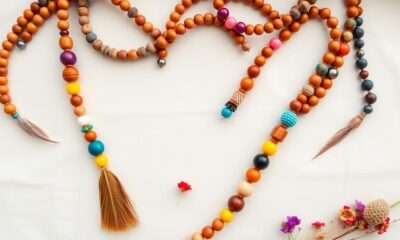 boho wooden bead garlands