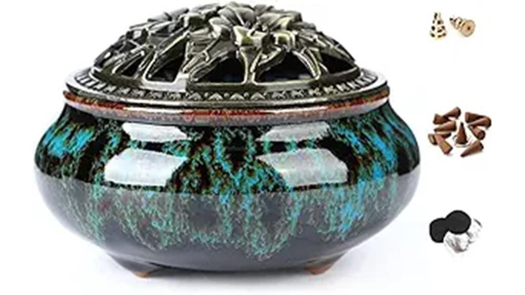 ceramic incense burner holder