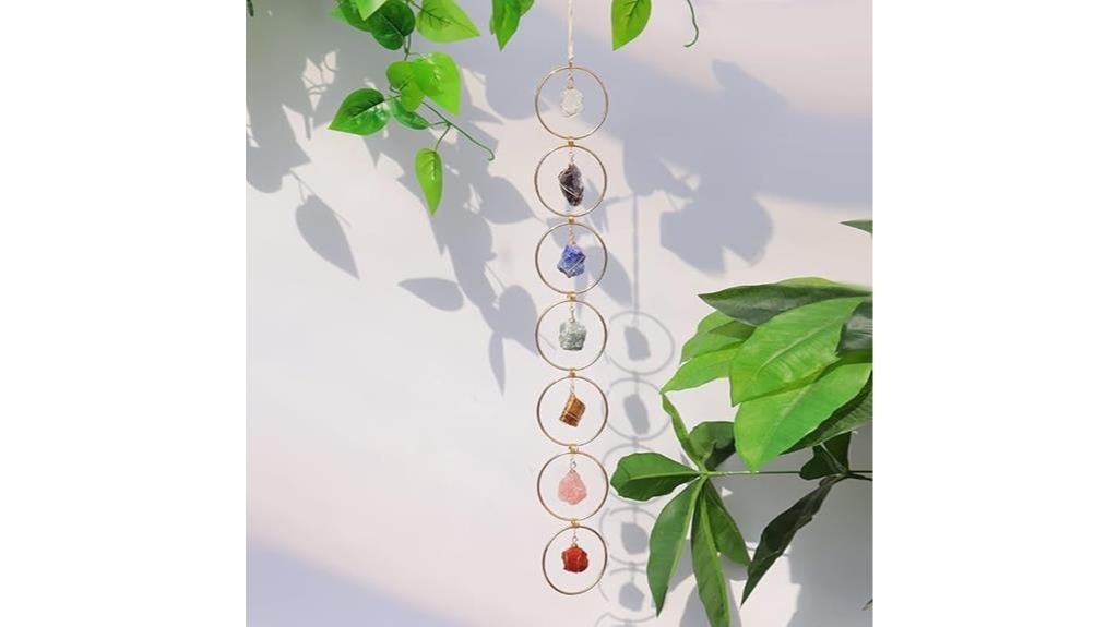 chakra crystal wall decor