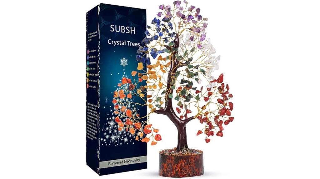 chakra healing crystal tree