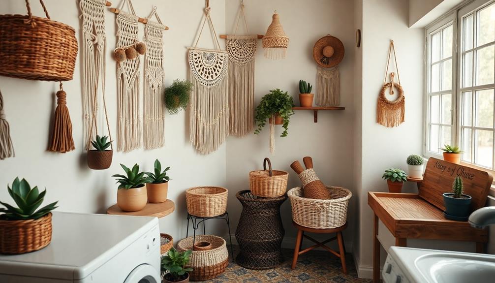 chic bohemian laundry transformation