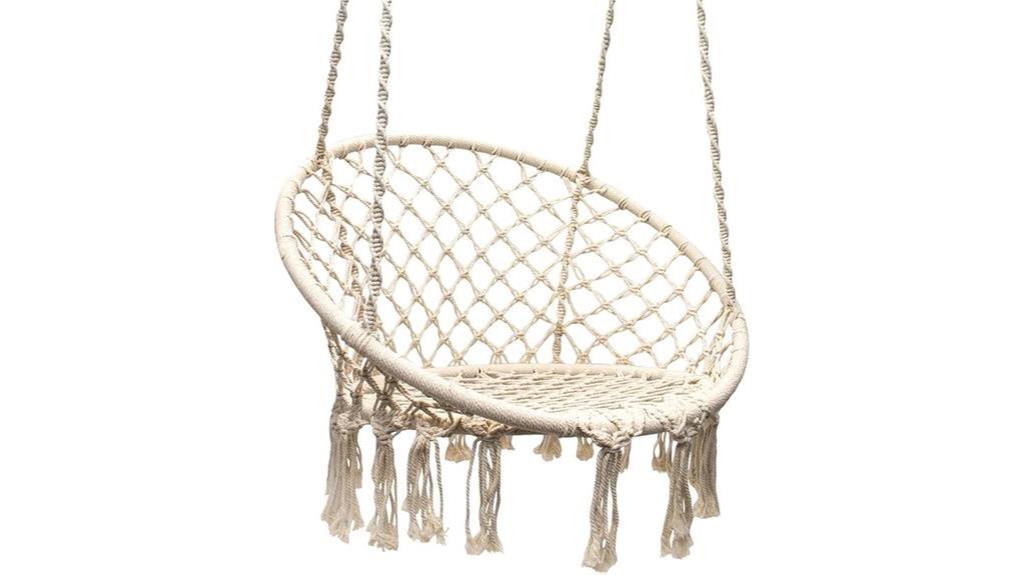 chic bohemian swing chair