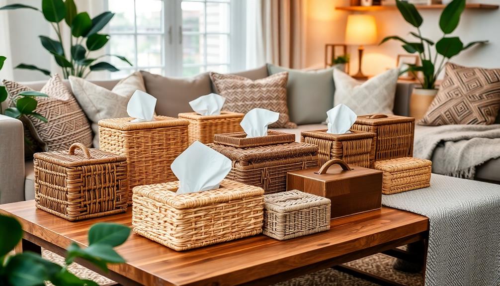 choosing rattan tissue box covers