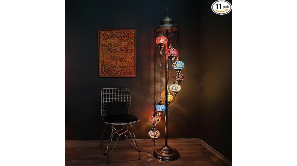 colorful turkish mosaic lamp