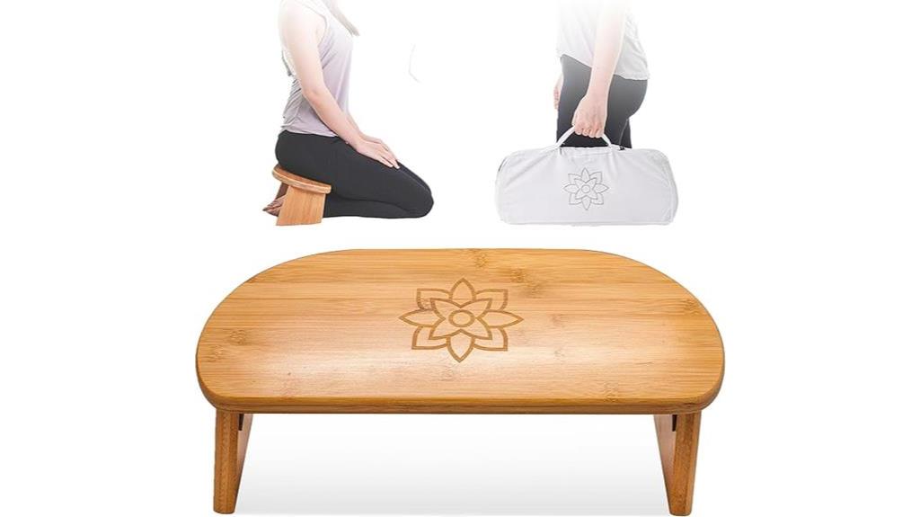 contemporary portable meditation seat