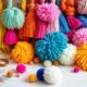 create boho tassels pompoms