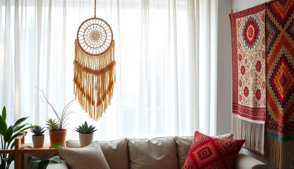 creative boho wall decor