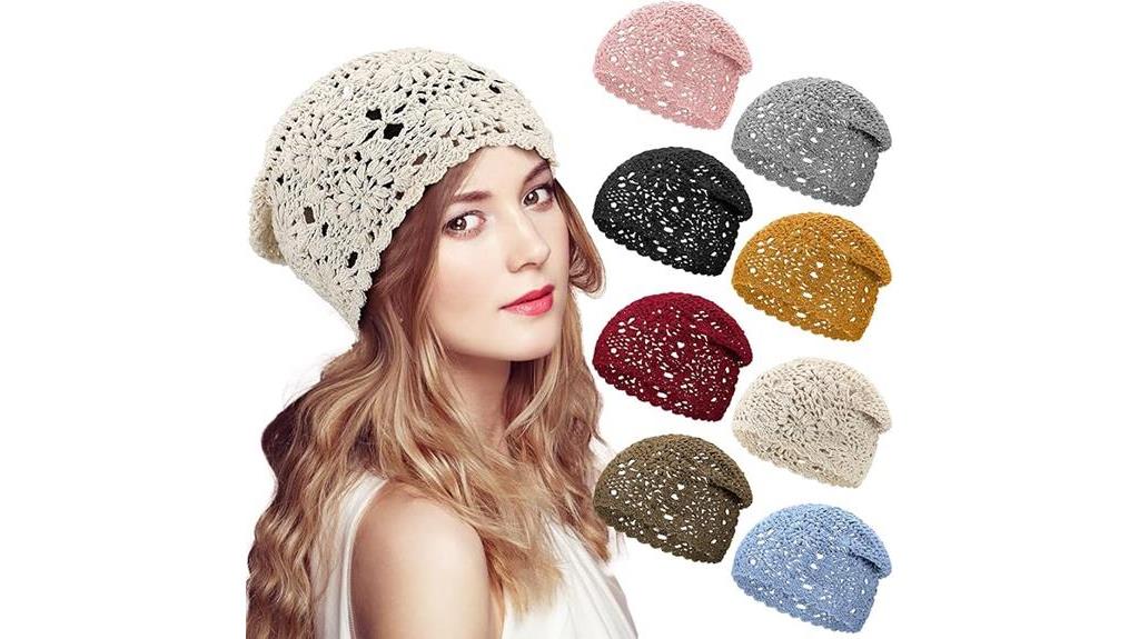 crochet slouchy beanie hats