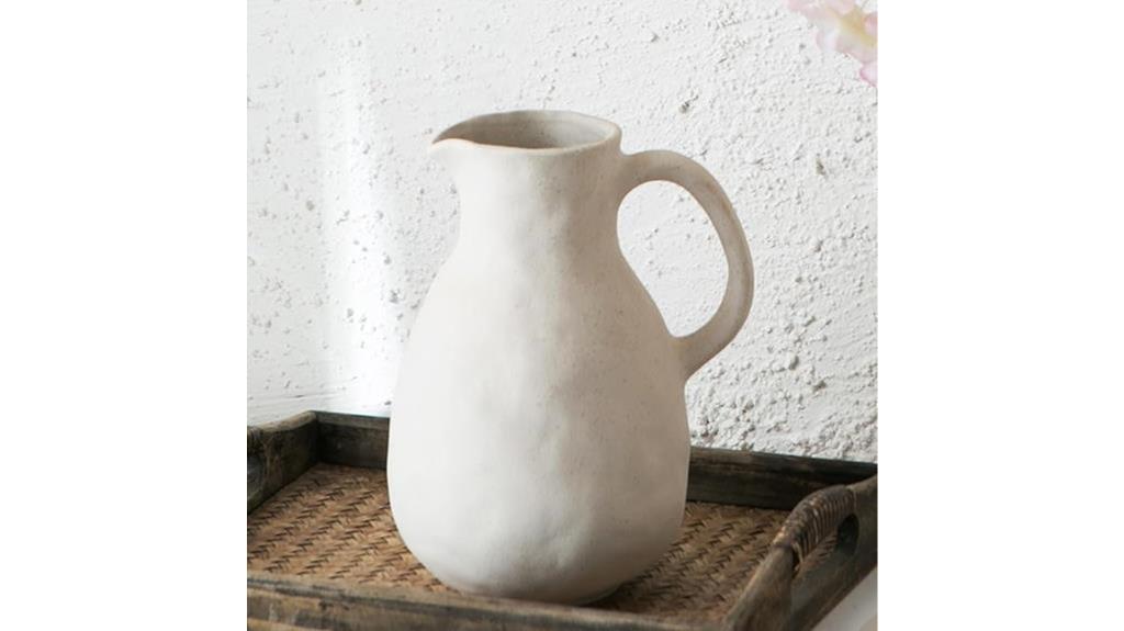 decorative handle ceramic vase