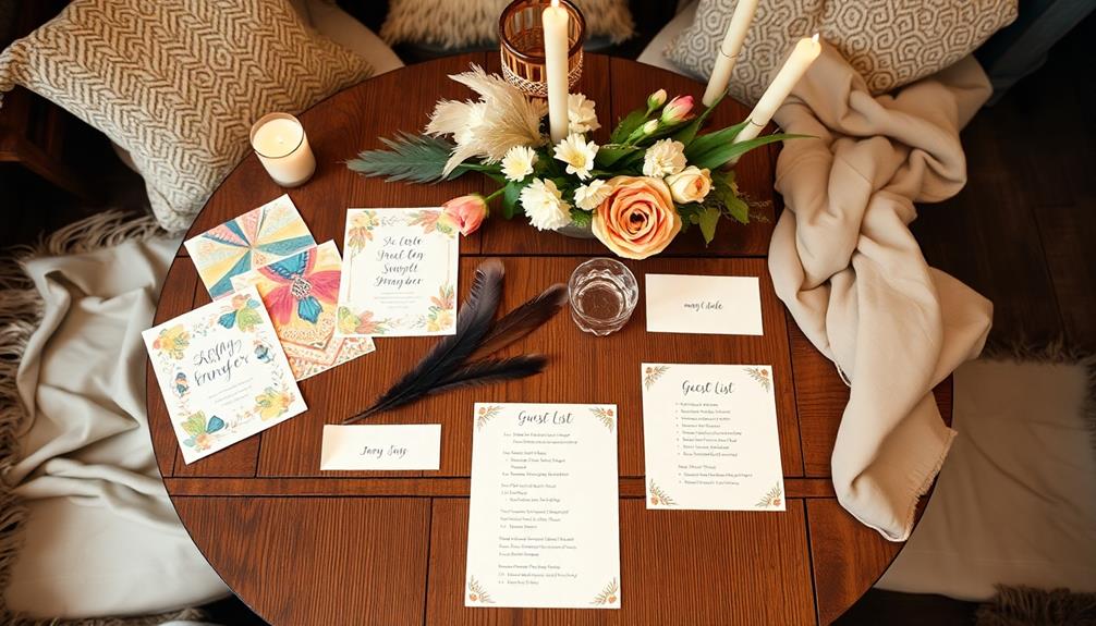 designing invitations and guests