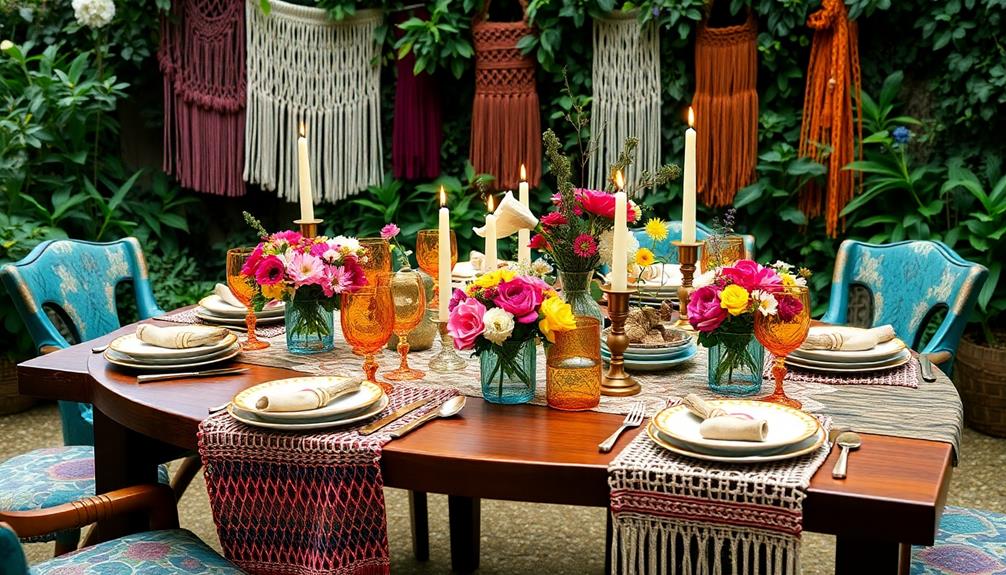 diverse dining table arrangement