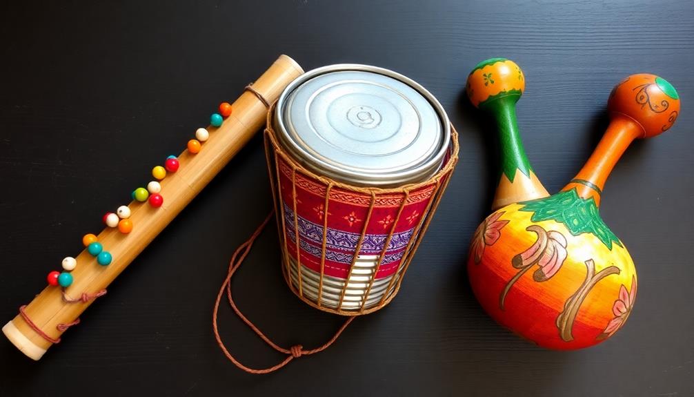 diverse traditional musical tools