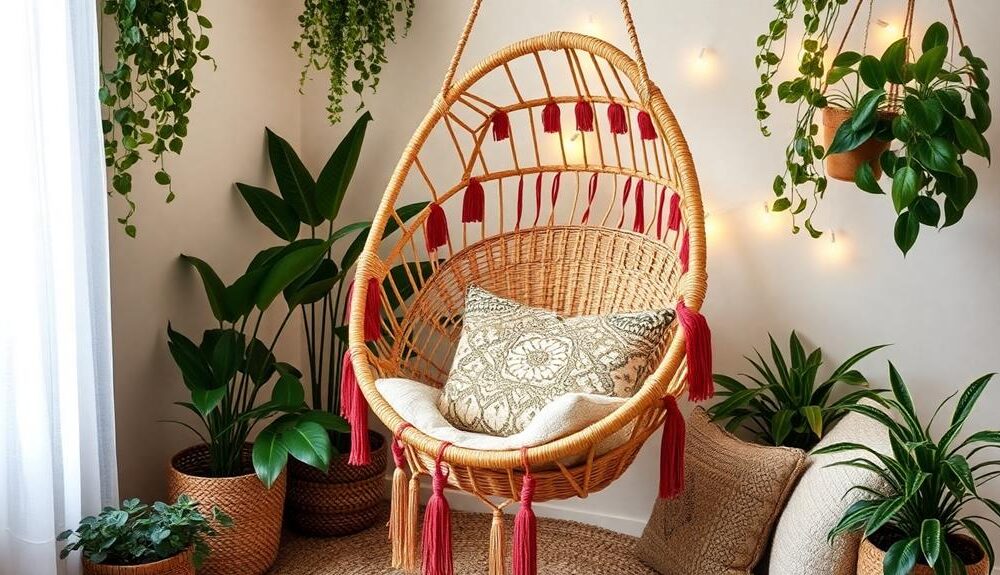 diy boho hanging chair