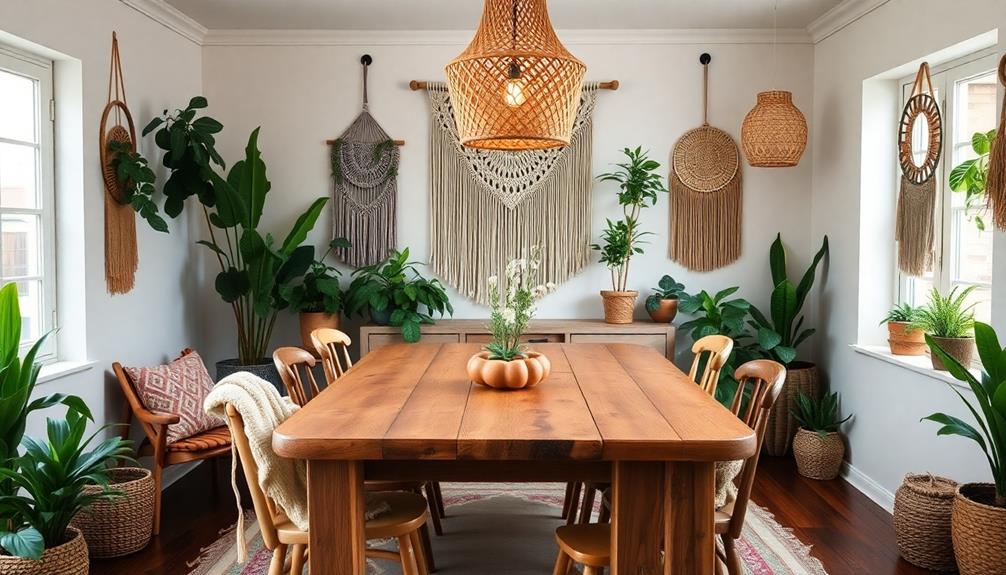 eclectic bohemian dining inspiration