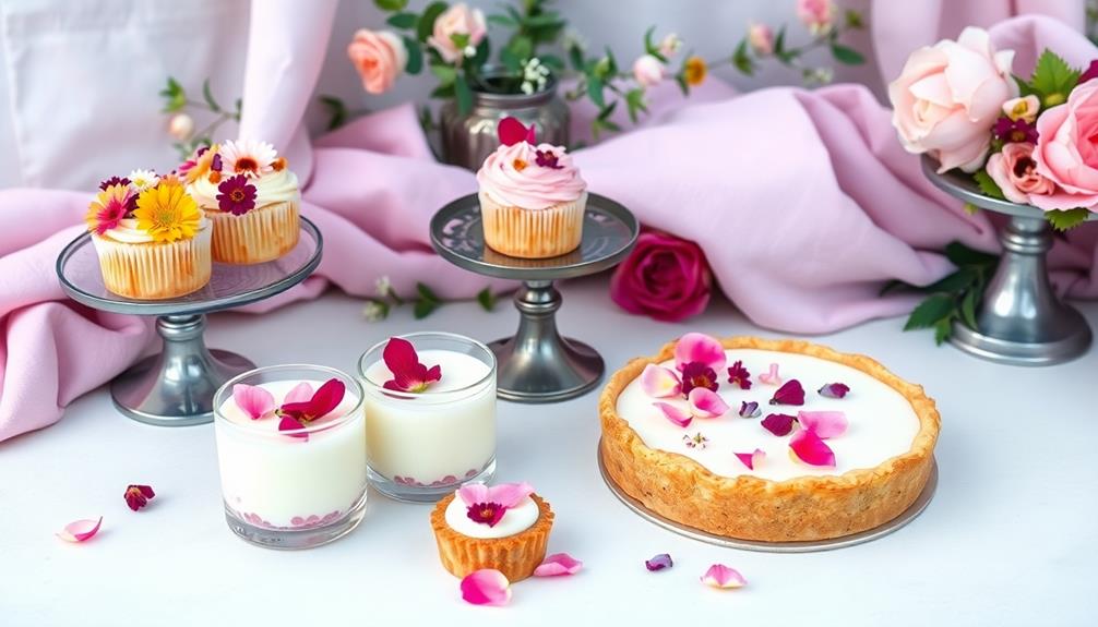 floral infused sweet treats