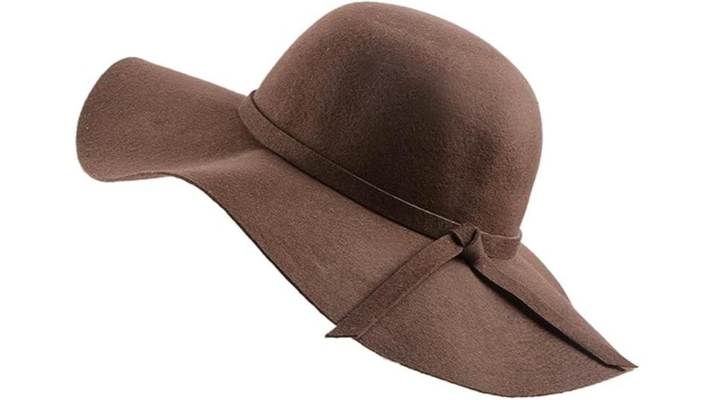 foldable wide brim fedora