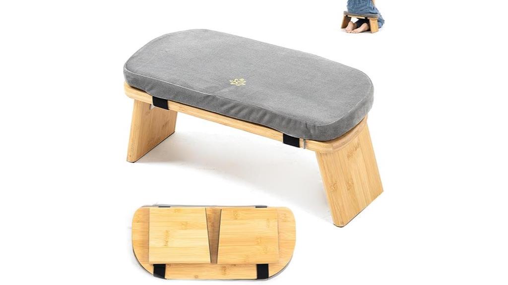 folding meditation bench cushion