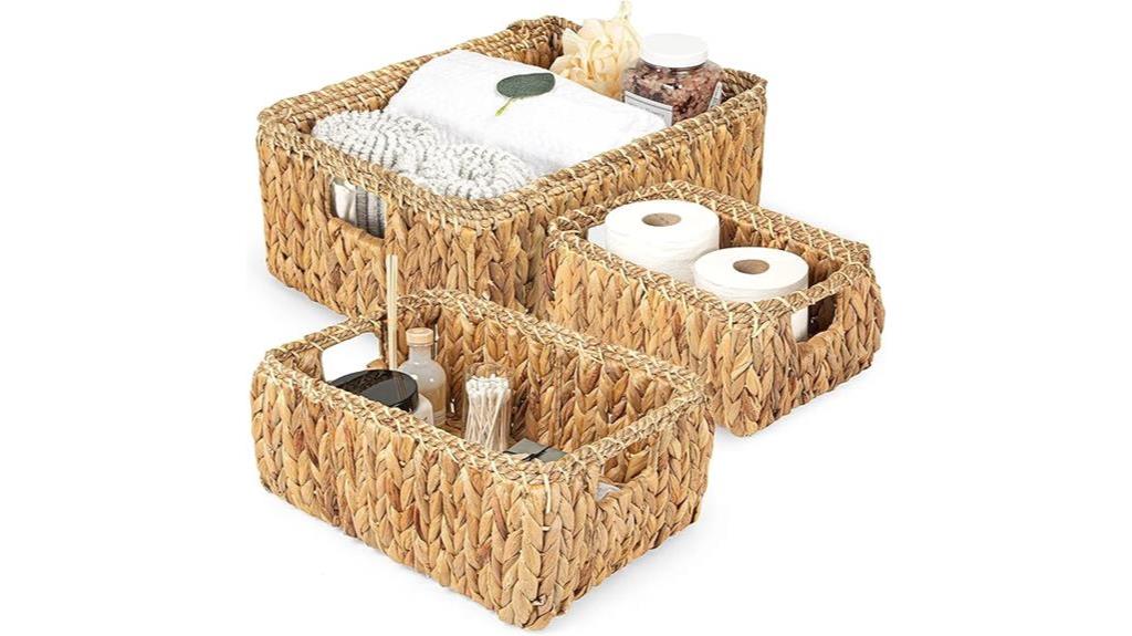 handwoven storage basket set