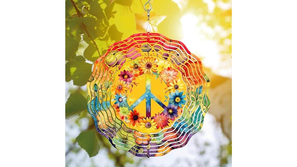 hippie wind spinner decor