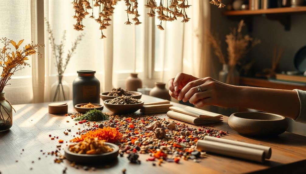 incense shaping and drying