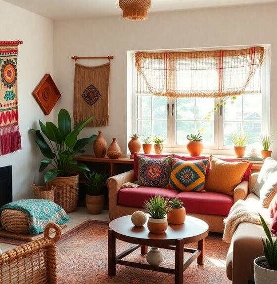 incorporate boho souvenirs decoratively