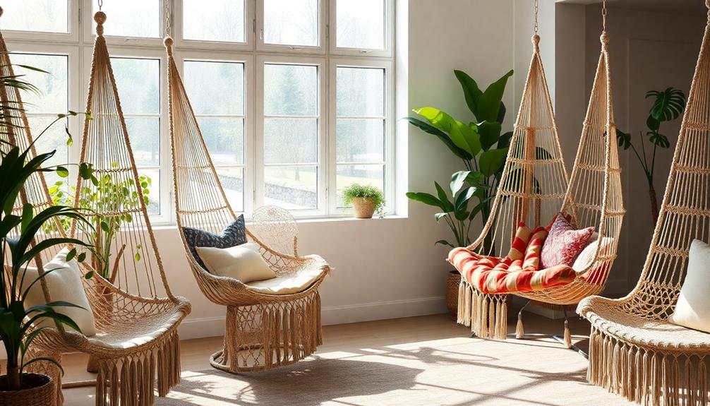 indoor macram hammock chair selection
