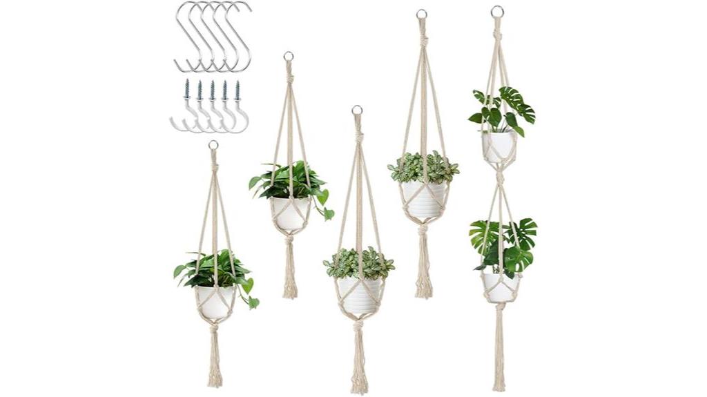 indoor macrame plant hangers