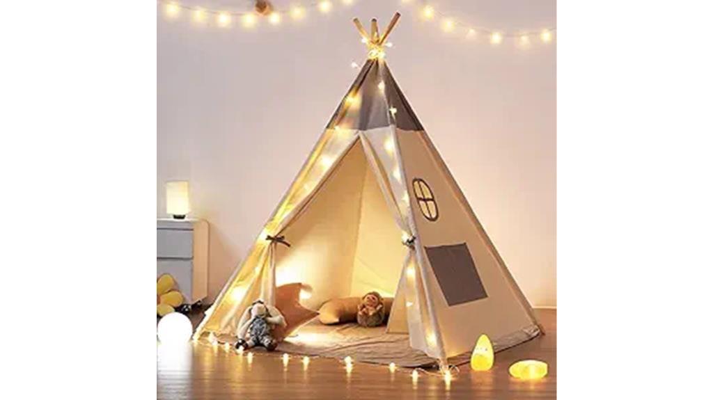 kids teepee tent set