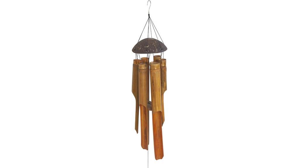 large bamboo coconut wind chimes