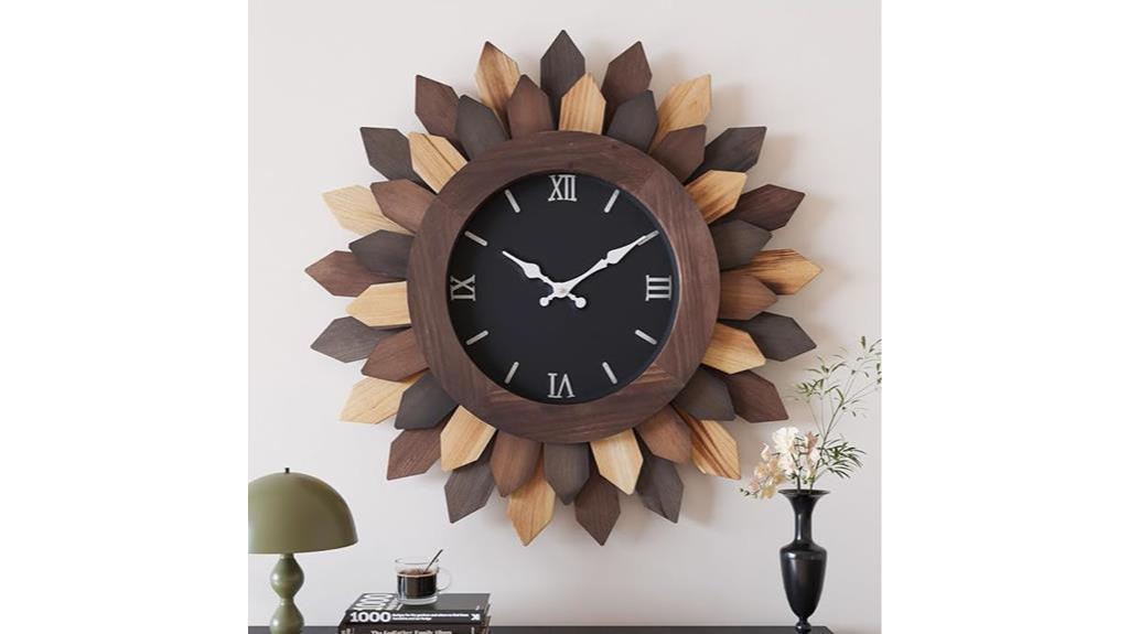 large boho decorative clock