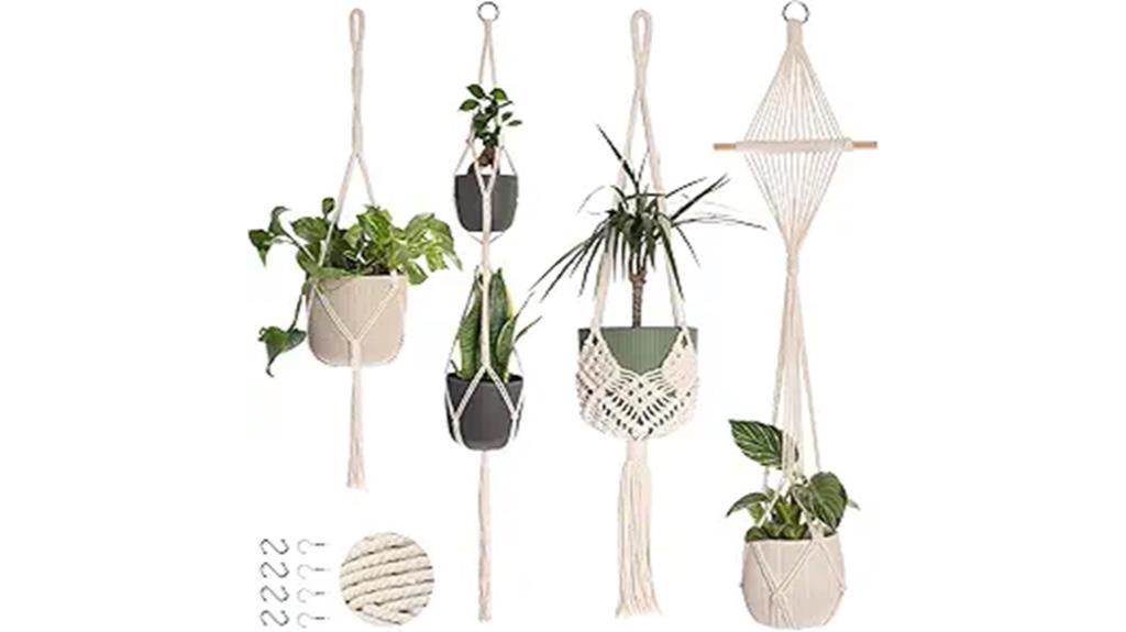 macrame plant hanger set