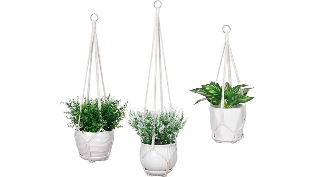 macrame plant hanger set