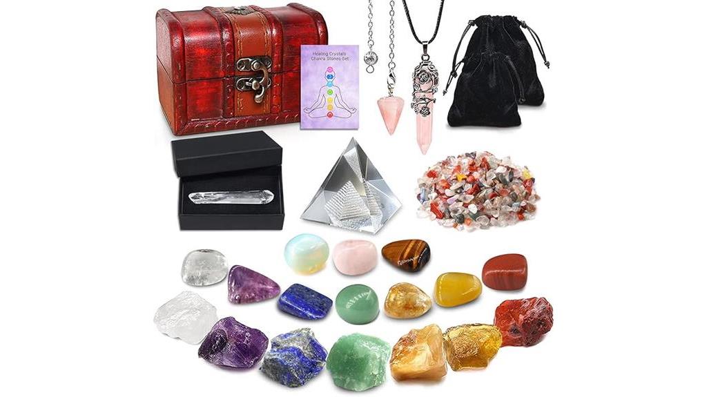 natural crystals healing stones set