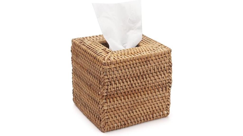 natural woven tissue holder