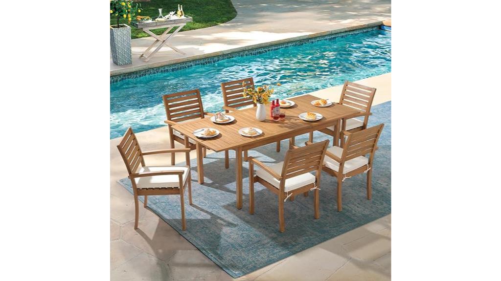 oc orange casual patio set
