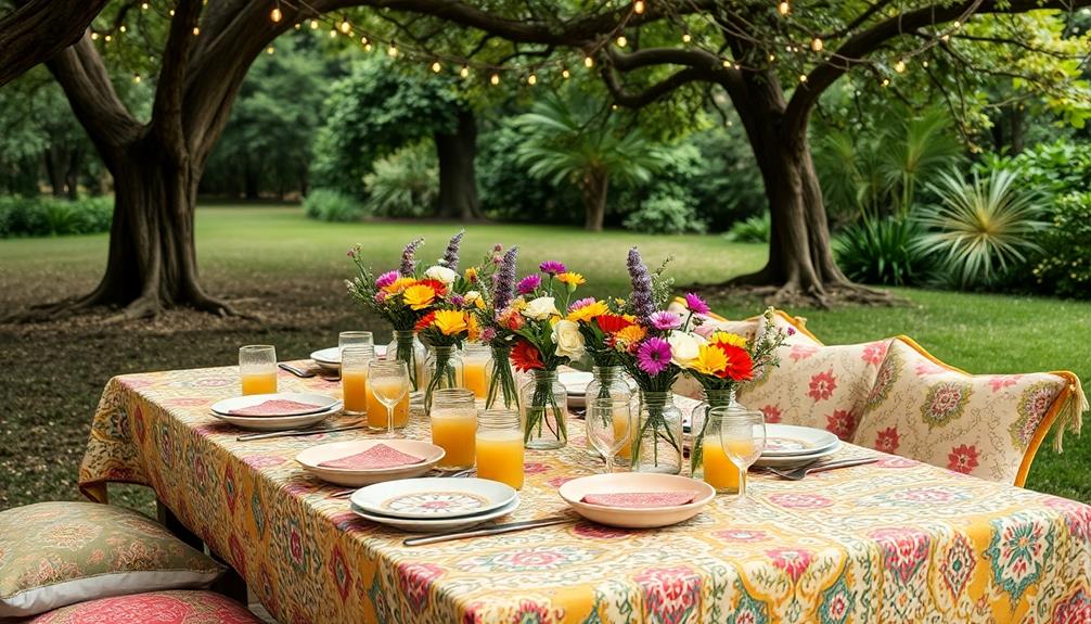 outdoor dining arrangement planning