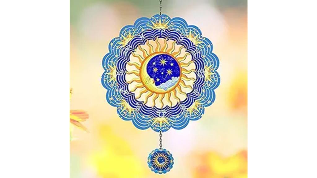 outdoor metal wind spinner