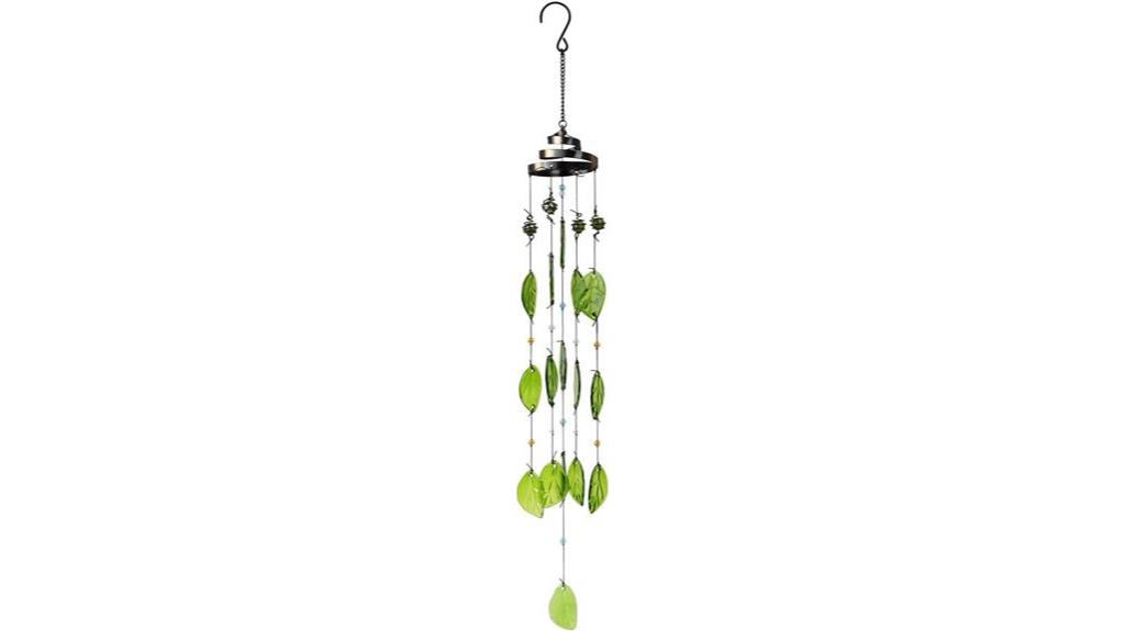 outdoor vindar glass wind chimes