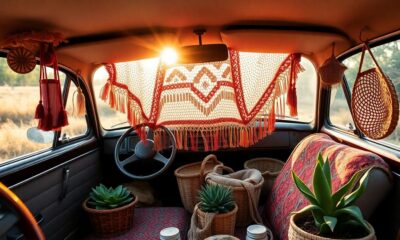 personalized boho chic car decor